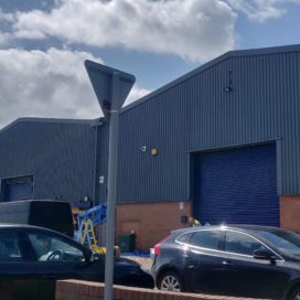 A1 Group - Cladding spray painting – Forth Industrial Estate, Granton, Edinburgh